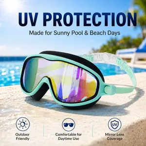 2 Pack Set Kids Swimming Goggle Swim Glasses