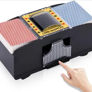 Automatic Card Shuffler, 1-2 Deck Battery-Operated Electric Poker Card Shuffler Machine, for Playing Cards/UNO