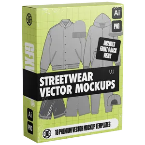 Streetwear Vector Mockups (Vol. 1)