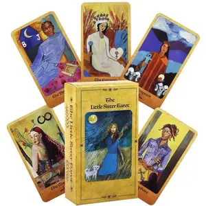 Miss Sister Tarot Cards Set, Portable Divination Deck for Fate Prediction & Spiritual Guidance, Ideal Gift for Ages 14+