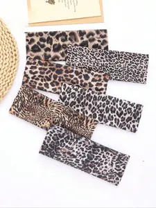 Leopard Pattern Hair Tie, Casual Versatile Hair Accessories for Women, Minimalist Headwear Suitable for Thick Hair, Fashion Hair Accessories for Party, Fitness, Daily Clothing Decor
