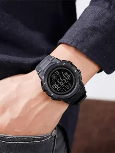 Men's Casual Digital Watch, Fashionable Digital Watch with Luminous Dial & Alarm Mode, Waterproof Sports Watch for Men with Box