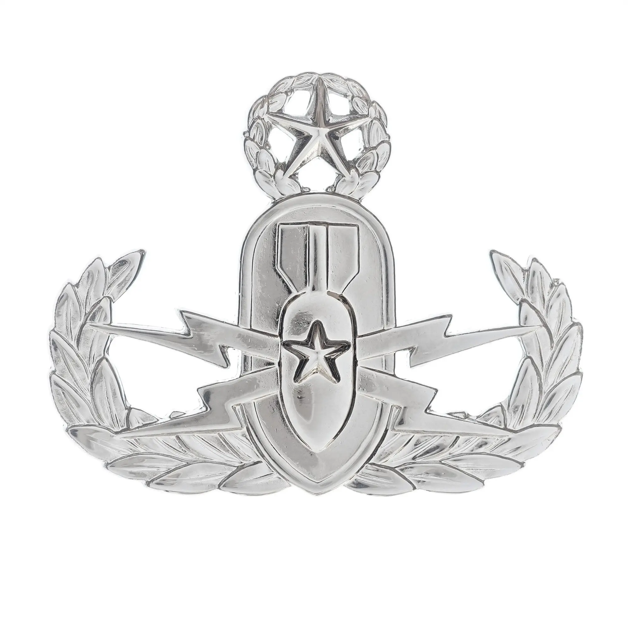 Explosive Ordinance Disposal Master STA-BRITE® Pin-on Badge. Full Size