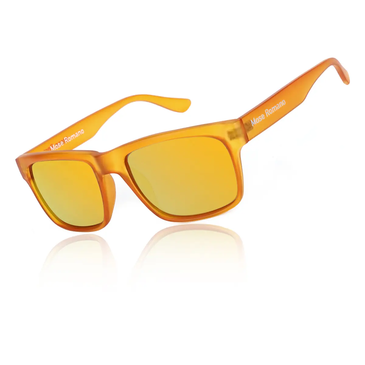 Orange Frames Gold Lens