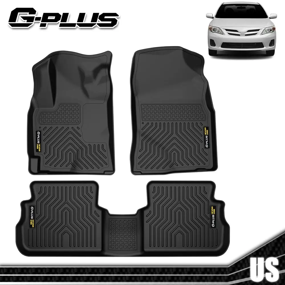 Fit For 2009-2024 Toyota Corolla/matrix TPE All-weather Floor Mats 2 Row Liner Upgraded Version G-PLUS Fit For 2009-2024 Toyota Corolla/matrix TPE All-weather Floor Mats 2 Row Liner Upgraded Version G-PLUS