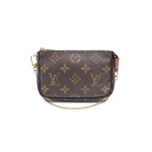 Pre-owned Louis Vuitton Coated Canvas Small Leather Goods Pouch OG helps NG deals!