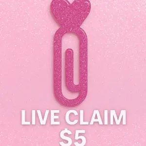Jumbo acrylic paper clip bookmark