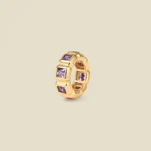 February Birthstone Spacer Charm