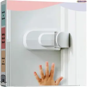 Child Safety Door Lock for Kids, No Drill Baby Proof Door Handle Lock with Snap On Design, Toddler Proof Home Safety Essential for Bedrooms, Bathrooms & Childproofing Everyday Spaces