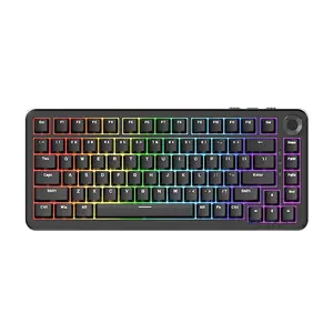 AJAZZ AK820MAX PLUS Wireless Keyboard, 8000mAh Battery Rechargeable Keyboard, Full-key Hot-swappable Gaming Keyboard, Office Keyboard