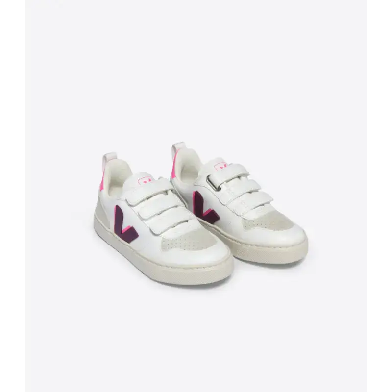 Veja Magenta White Velcro Sneaker V103