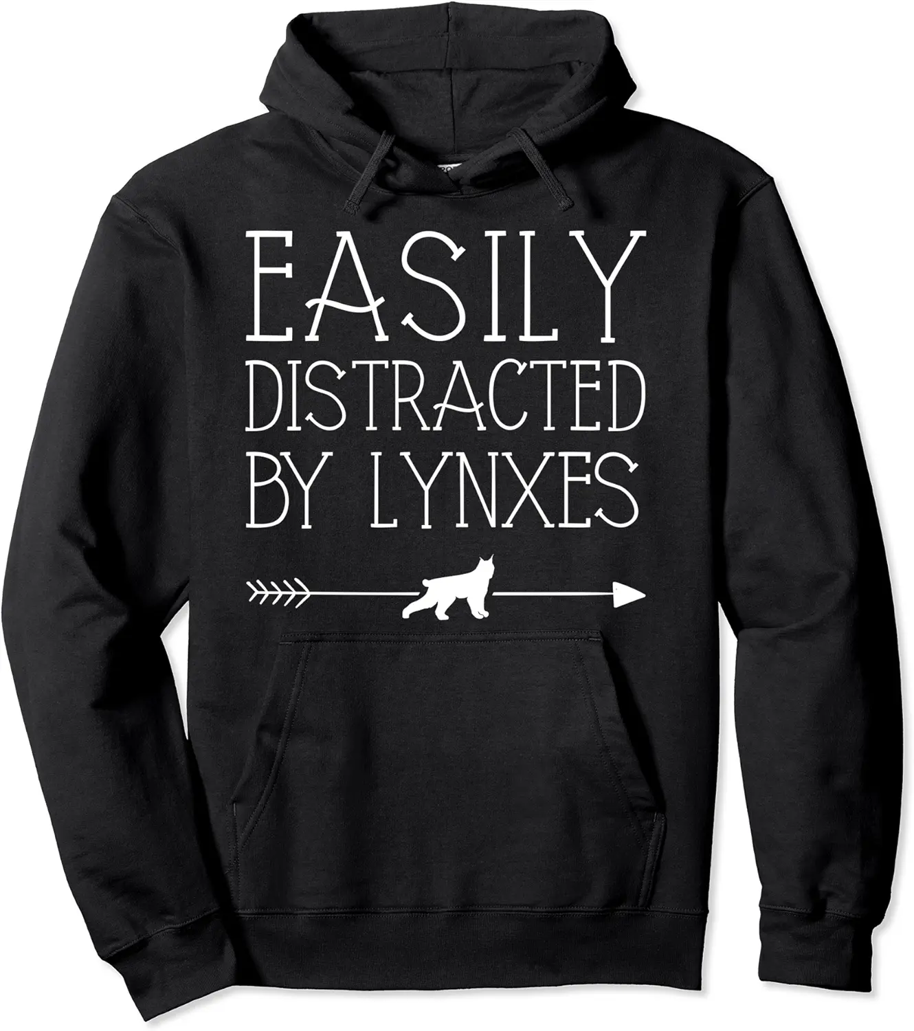 Easily Distracted By Lynxes Gift For Girl Women Bobcat Pullover Hoodie - Anarosavill Shop 40B0BRQR2BM7