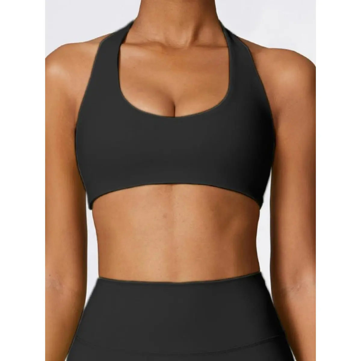 Women's Solid Wireless Sports Bra, Breathable Comfortable Sports Bra, Gym Clothes, Pickleball Tennis Bras, Ladies Sportswear for Indoor Outdoor Wear, Sports Bra for Women, Workout Clothes Women, Breathable Fabric Activewear, Yoga Bra, Solid Color Bra