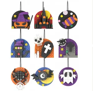 Valentine's Day Bat Halloween Decoration Pumpkin Party 3-in-1 Refrigerator Hanging Style Led Lantern Mood Light Spooky