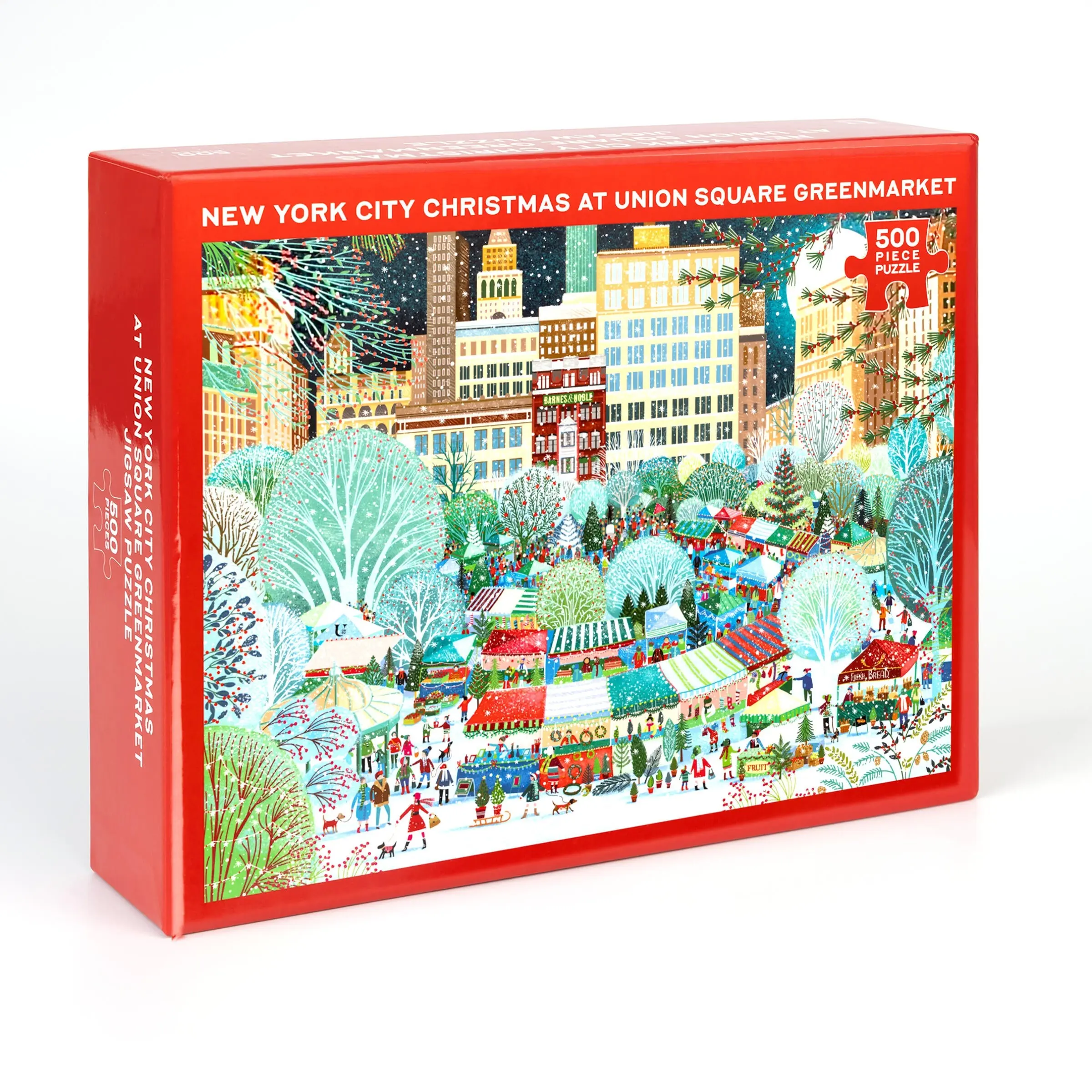 New York City Christmas at Union Square Greenmarket Jigsaw Puzzle New York City Christmas at Union Square Greenmarket Jigsaw Puzzle