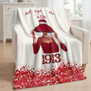 1913 Sorority Gifts for Women Girls Sister Super Soft Cozy Throw Blanket DST Blankets