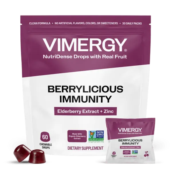 VIMERGY Berrylicious Immunity NutriDense Drop, 30 Drops VIMERGY Berrylicious Immunity NutriDense Drop, 30 Drops
