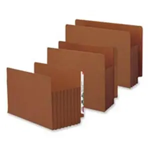 212 MAIN End Tab File Pockets, 3.50in Expanding, Legal Size, Tear-Proof, Red Redrope (for Computers & Office Equipment, Office Stationery & Supplies), Legalsize