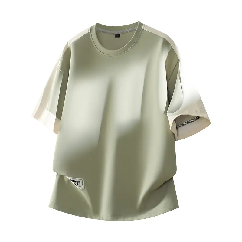 3‑Pack Summer Japanese-style colorblock short-sleeve crewneck T-shirt — minimalist contrast design, relaxed fit, versatile for everyday wear, comfortable and casual, breathable loose fabric #SummerWins #fathersdaygift