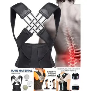 Waist trainer correct bad posture help andhunchback unisex posture enhancer backsupport posture correction shoulder beltcorrection vest for home office outdoor Healthcare Brace Compression Tool Pink