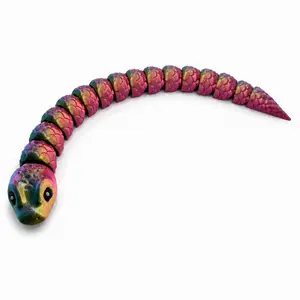 Finger Flexi Snake – Articulated 3D Printed Fidget Toy