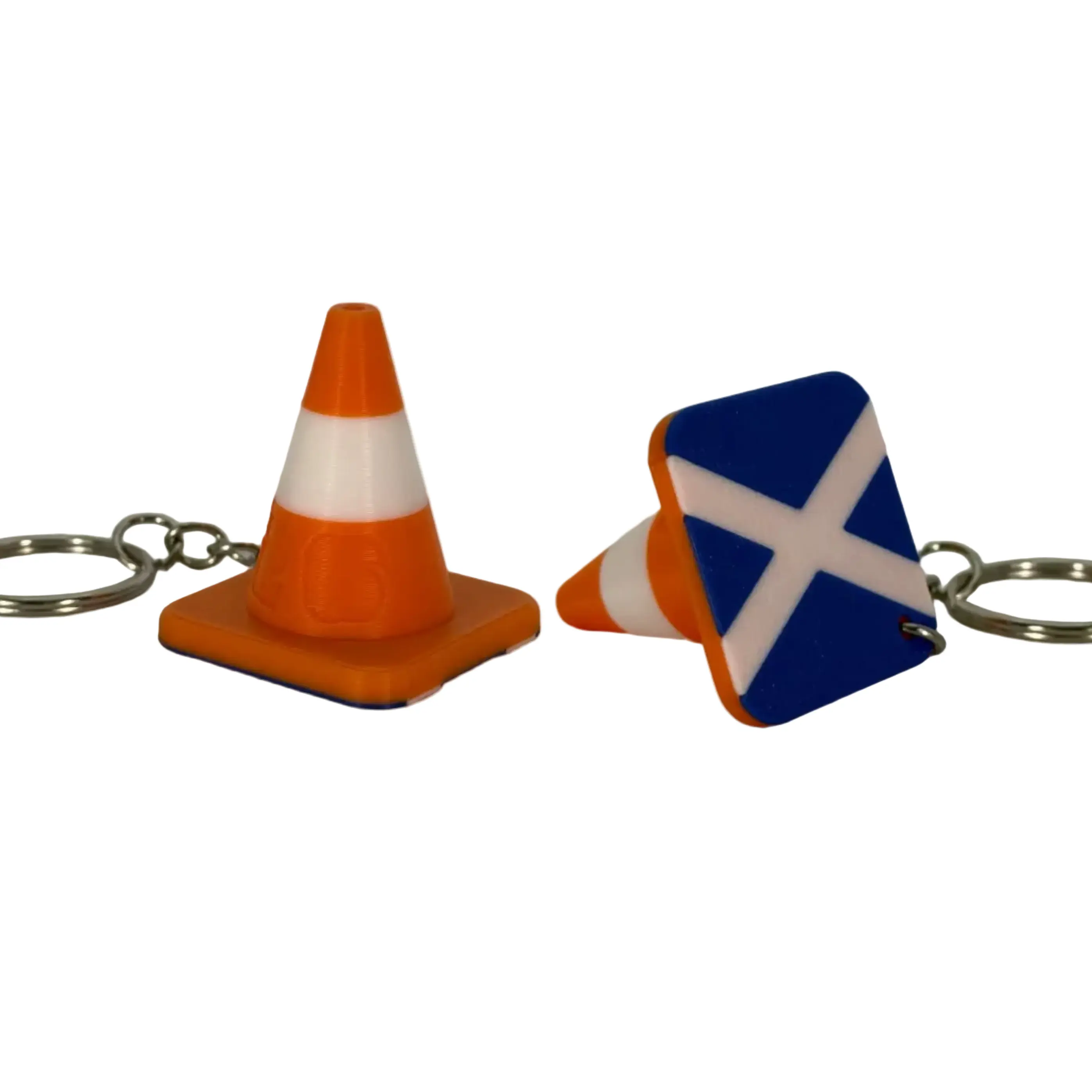 Mini Traffic Cone Keychain - 2026 Boston & Scotland Edition - No Scotland No Party Keychain Toy Stylish Keyring
