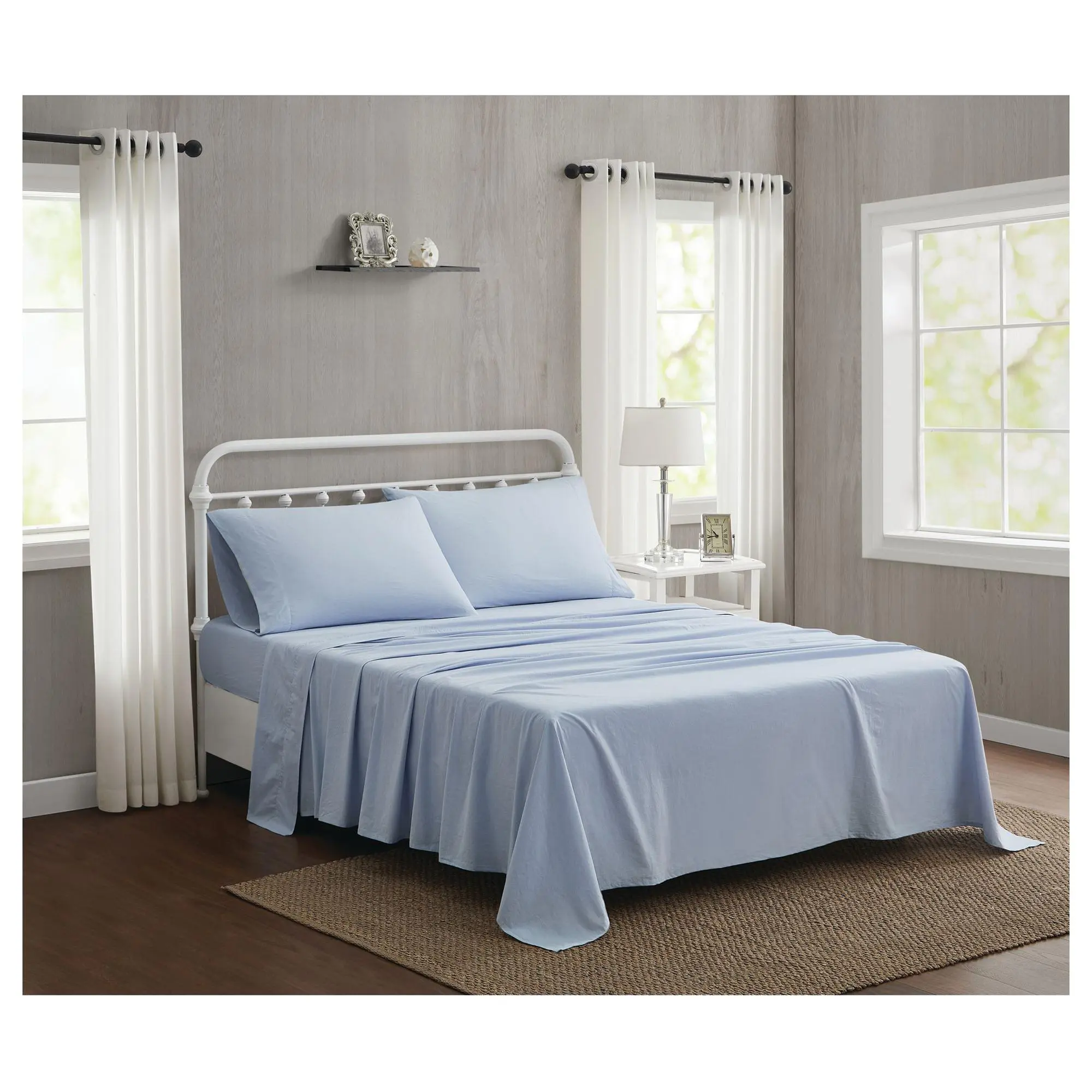 The Farmhouse by Rachel Ashwell Washed Cotton Qeen Sheet Set