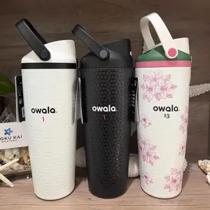 New 2026 Owala FreeSip Sway 30oz Azalea 13 Zalea Masters Theme Golf Water Bottle - 2-in-1 Sip or Chug, Leak-Proof, BPA-Free, Elegant Floral Design, NEW Gift, Portable Carry Handle, Long-Lasting Cold Insulation