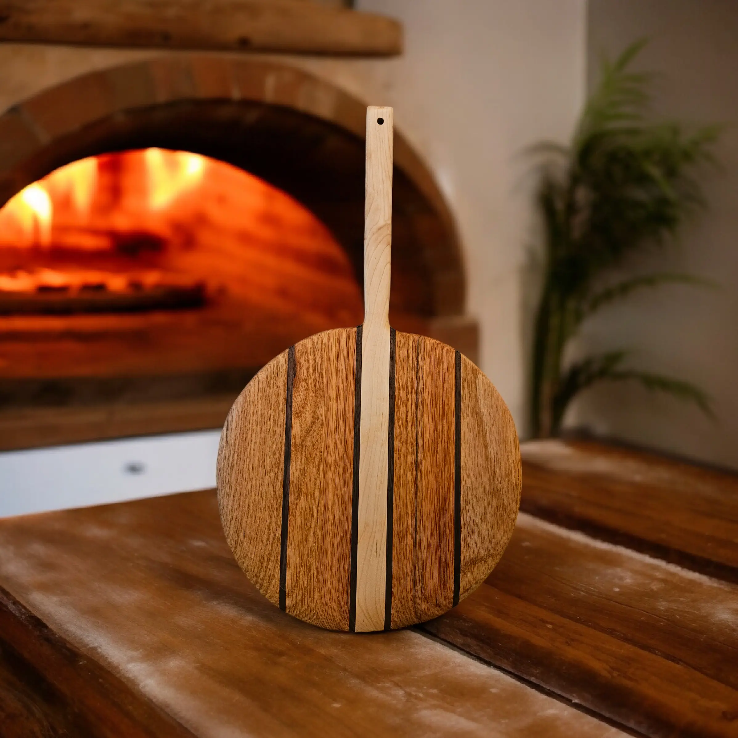Pizza Peel Reclaimed Hardwood - Wooden Pizza Paddle Kitchen Cookware Kitchen Bread Paddle