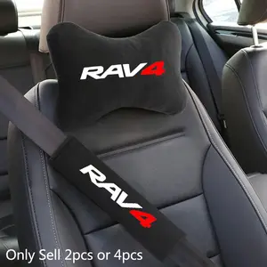 Car Seat Headrest Rest Neck Pillow Cushion Seat Belt Shoulder Pad For TOYOTA RAV4 2008 2013 2017 2018 Auto Interior Accessories