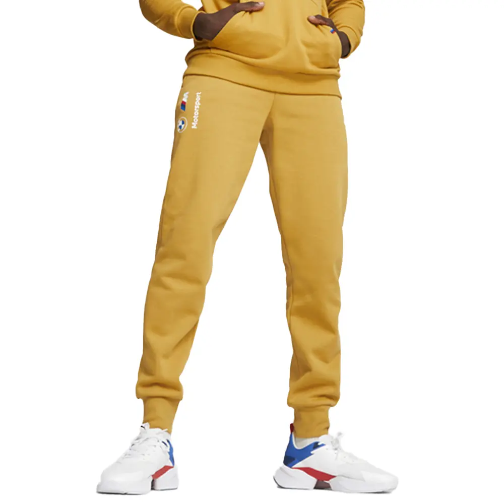 PUMA Mens Bmw M Motorsport Essentials Fleece Pants Casual - Yellow