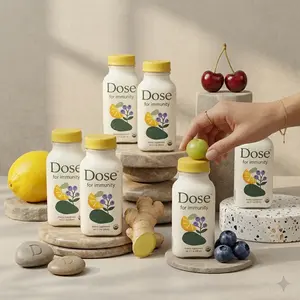 Doseq Immunity Shot with Vitamin C Zinc Elderberry and Ginger Citrus Berry Wellness Drink 2 oz