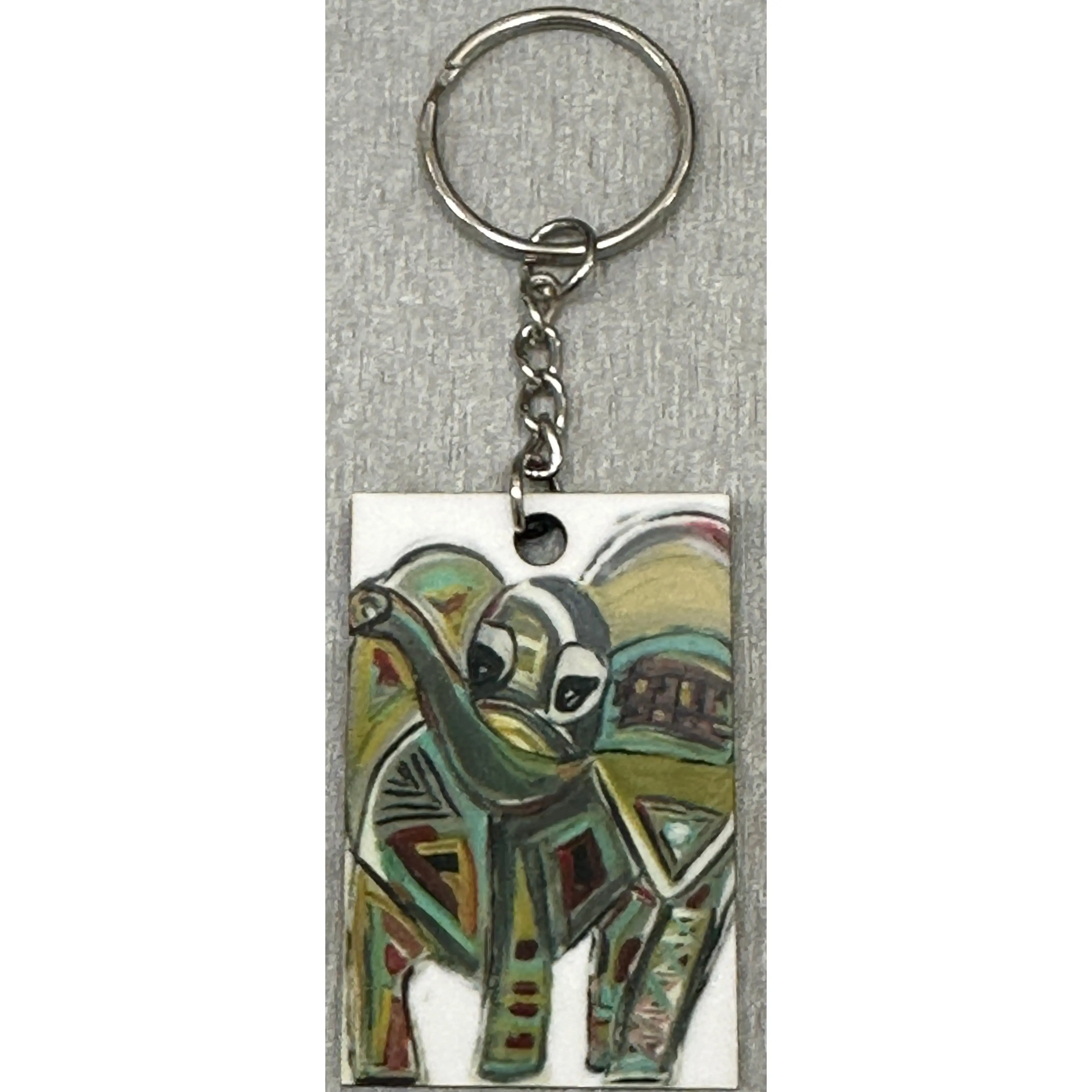 Elephant Trunk Up Keychain