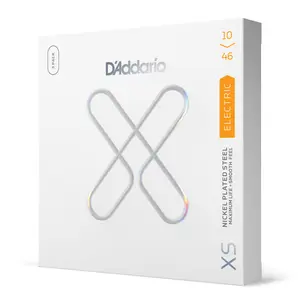 D'Addario 10-46 Regular Light, XS Nickel Coated Electric Guitar Strings 3-Pack