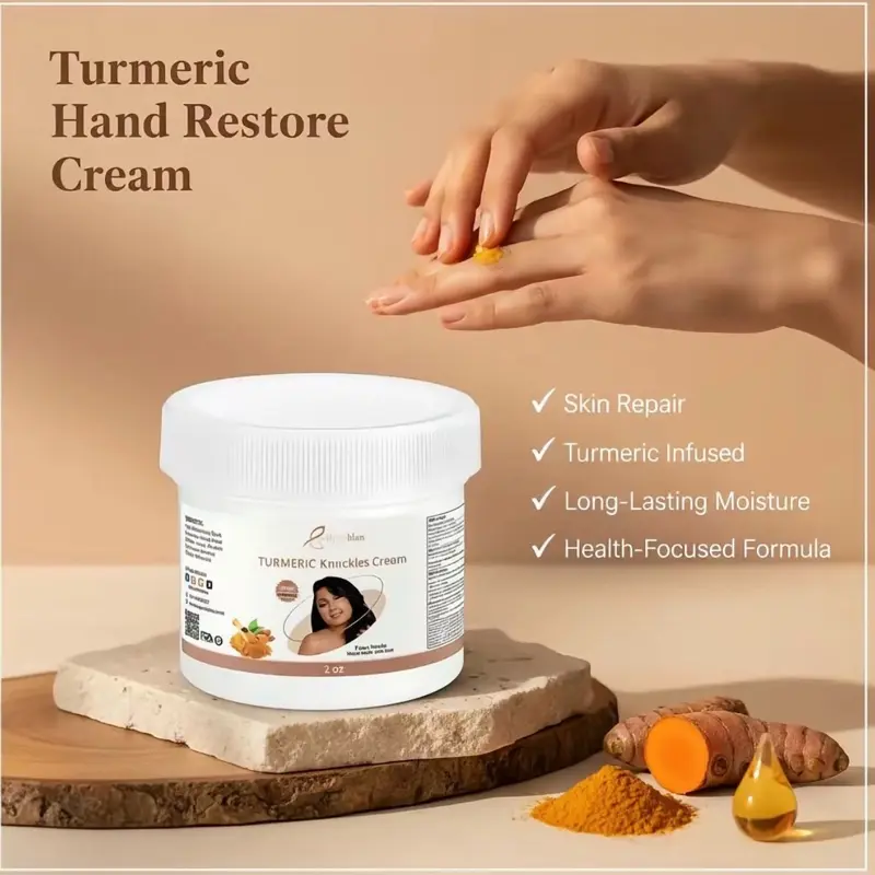 Knuckles & Balance tools for health fits skin Repair with Turmeric Hand Restore Cream Long Lasting