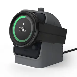 GW4 Stand for Galaxy Watch Series 6 and 5 - Retro Design, Durable Silicone Charger Accessory [2 Colors]