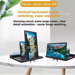 Must-Have Pull-Out Phone Screen Magnifier for TV Viewing Ultra-HD Large Screen + Blue Light Blocking + Bluetooth Speaker Supports Vertical Video Watching with Lazy Stand Ultimate Visual Enjoyment