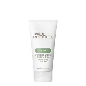Paul Mitchell Straight Works Unisex Fragrance-Free Hair Gel - Daily Haircare Smoothing Styler, Adds Shine, For Frizzy Hair, 5.1 fl. oz