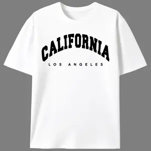 Retro California LA T-Shirt |   "California Los Angeles" Varsity Style Tee for Locals & Visitors
