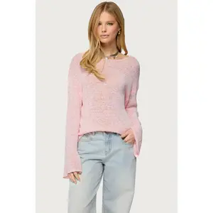 Drop Shoulder Light Knit Sweater