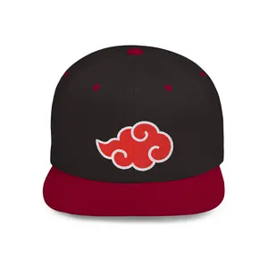 Snapback Cap Hat, Akatsuki Logo Naruto, Anime Gift, Adjustable Baseball Cap, Cosplay Accessory