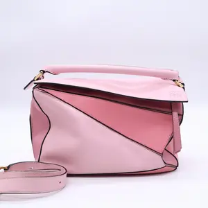 Pre-owned Loewe Leather Shoulder Bags Puzzle Bag Medium Twins B20904