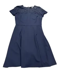 Dress Designer By Karl Lagerfeld In Navy, Size:M
