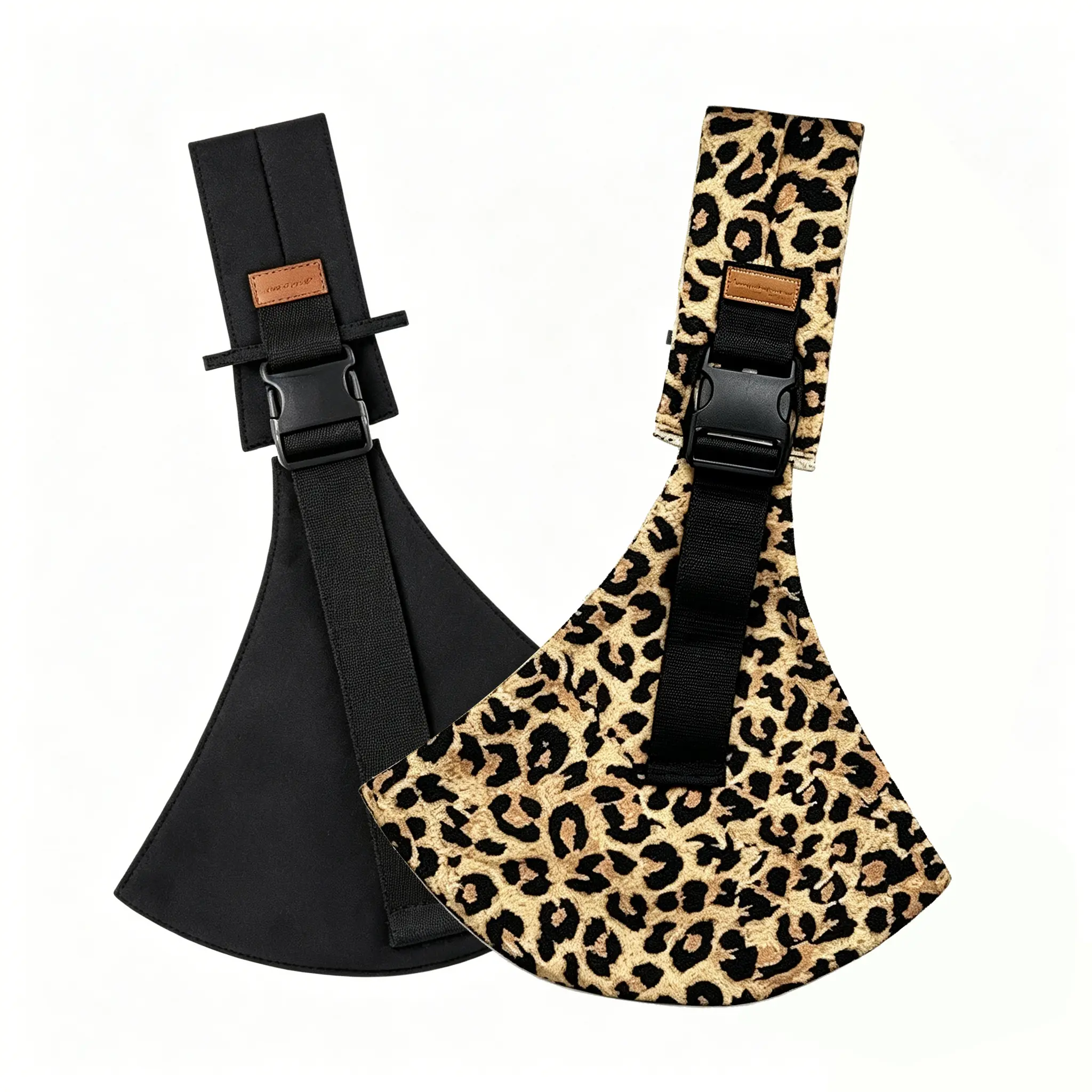 Leopard Print Baby Sling Carrier with Non-Slip Textured Grip Hip Seat, Breathable Nylon Twill Fabric, Adjustable Straps, Lightweight Foldable Design, 10-30 lbs Newborn-Toddler Fit, Unisex Front/Side Hold, Machine Washable, Universal Parent Travel Gift, Ne