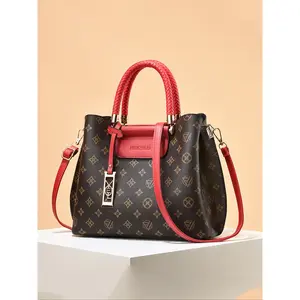 New Fashion Handbag Korean Style Single Shoulder Print, Fashionable Patterned Bag, Travel Shopping Mall Bag, Large Capacity Casual Luxury
