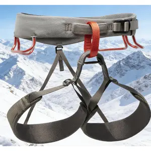 Outdoor Rock Climbing Harness Men Dual Core Construction Adjustable Waist Leg Loops Comfortable Fit for Climbing Gear