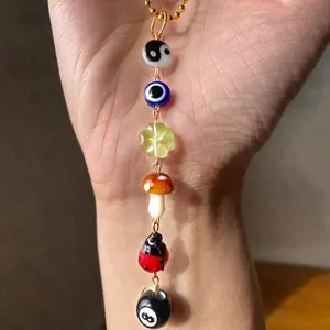 Boho Style Evil Eye Design Car Hanging Ornament, Cute Car Rearview Mirror Hanging Decoration, Car Interior Decoration Accessories for Women & Men, Car Trinkets, Car Accessory