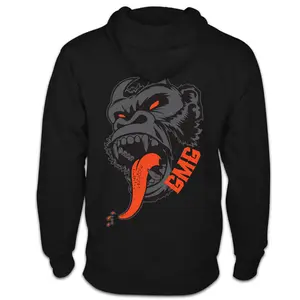 Demon 170 Pullover Hoodie - Black Long Sleeve Fitted Casual Sweatshirt for Men Autumn Wear Cotton Blend Tops