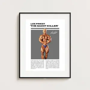 Lee Priest Poster, Bodybuilding Poster