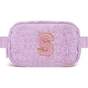 L-QE04  Birthday Graduation Gifts for 5 6 7 8 9 10 11 12 13 14 15 16 Year Old Girl,Initials Fanny Pack Crossbody Bag for Girls Kids,Trendy Cute Purse Stuff - S,Lavender